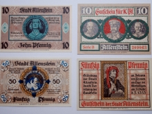 Exponat-Notgeld-Allenstein-um1920